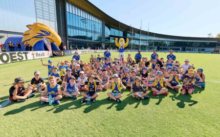 Future footy stars of MRL shine at the annual West Coast Eagles' kids clinic